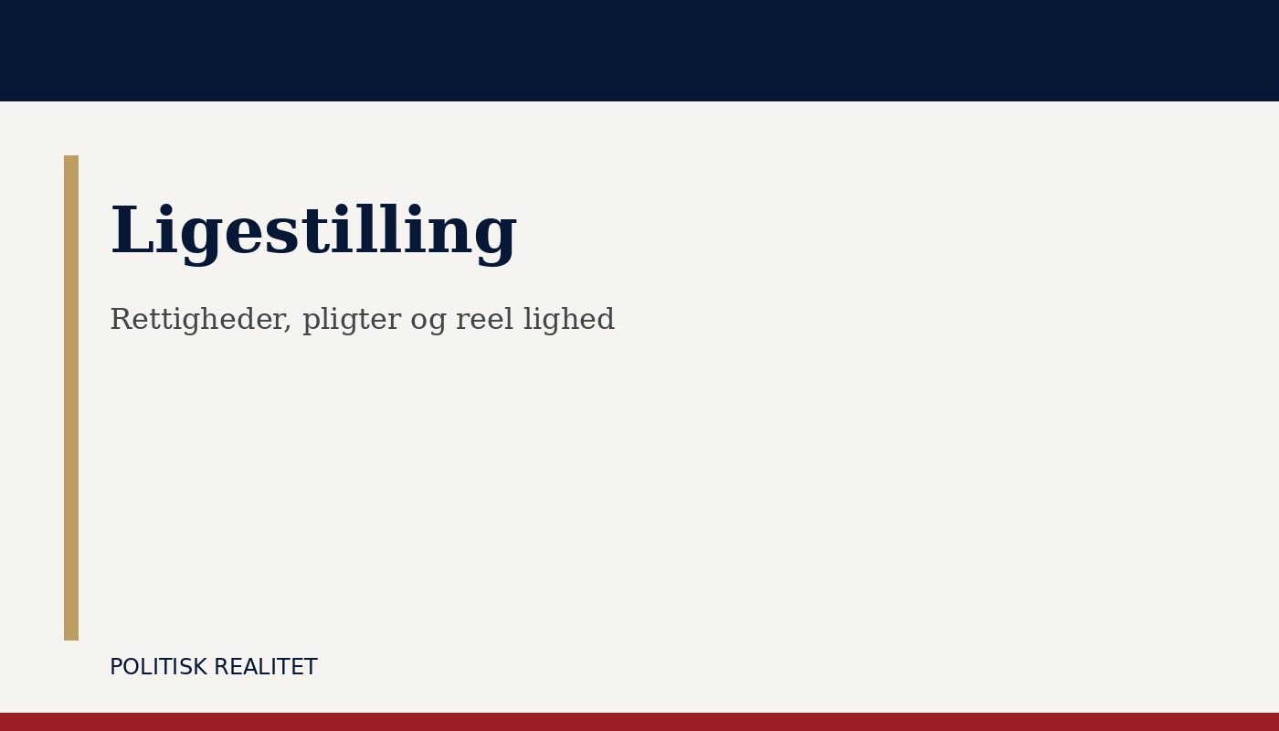 Ligestilling