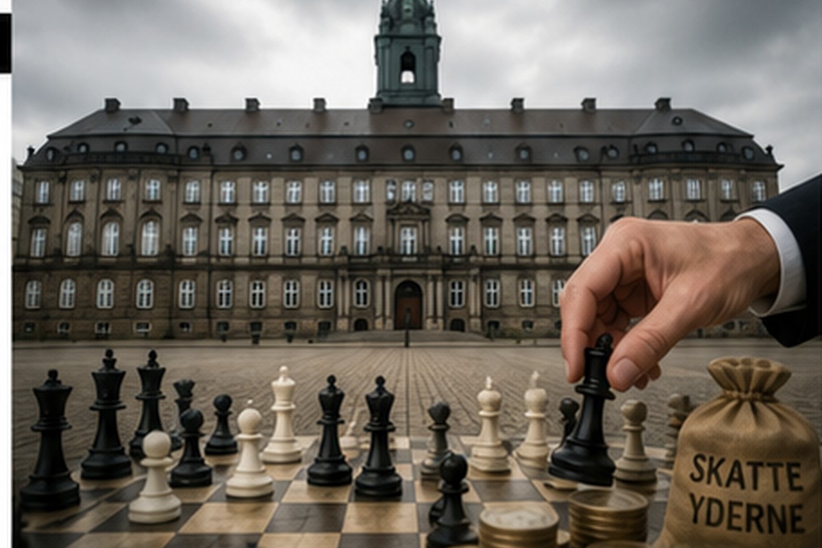 Christiansborg, skakbrikker og poser med skatteydernes penge