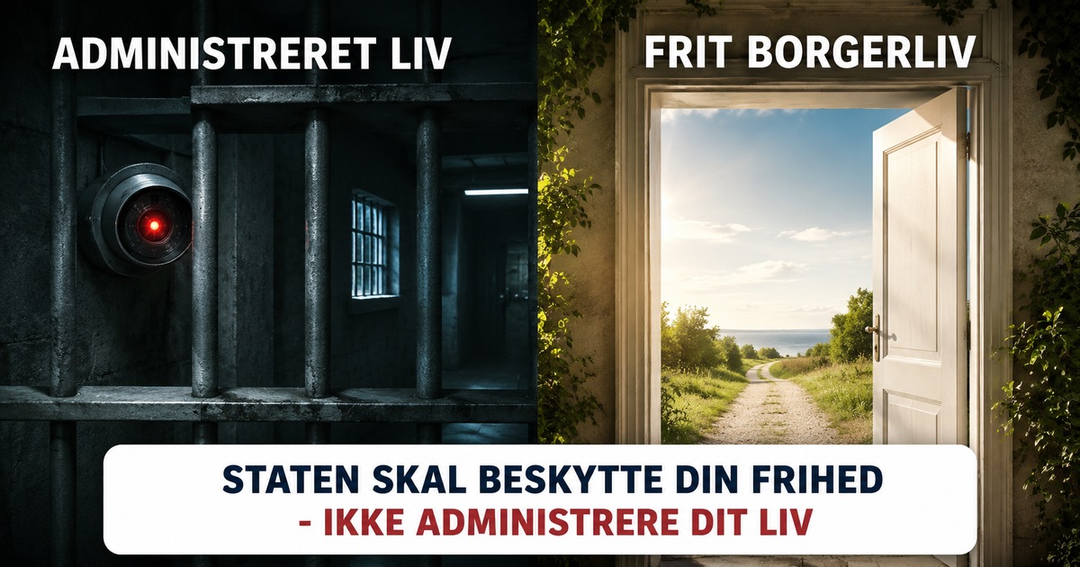 Modsætningen mellem en administreret borger og et frit borgerliv